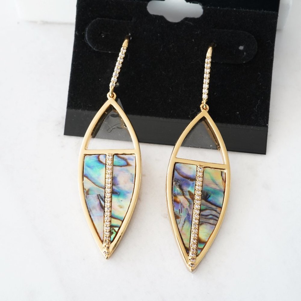 Anthropologie Melanie Auld Abalone Earrings